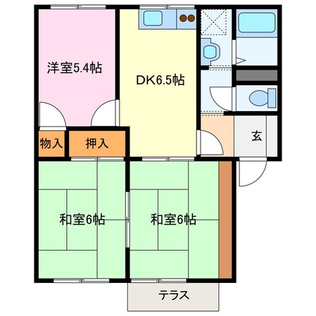 志摩赤崎駅 徒歩30分 2階の物件間取画像